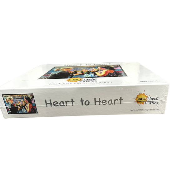 Sunlit Studio Heart to Heart Puzzle 1000 piece 29 x20 +Poster NEW - Picture 2 of 4